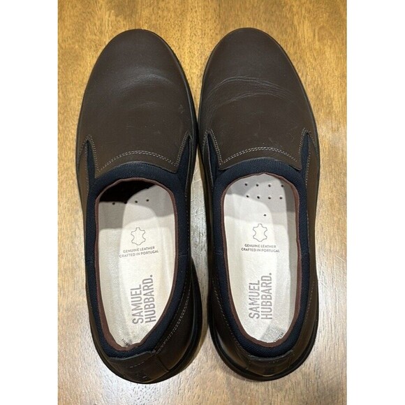 Samuel Hubbard Flight Slip-On Loafers Brown Leather Casual Sz 12M